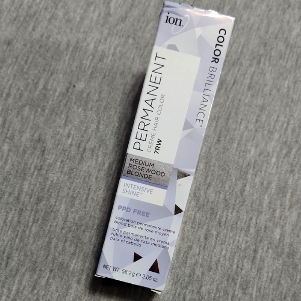 RARE❗️ion Permanent Cream Hair Color in Shade 7RW Medium Rosewood Blonde